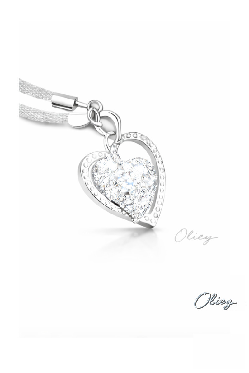 Gorgeous Heart Wedding Necklace