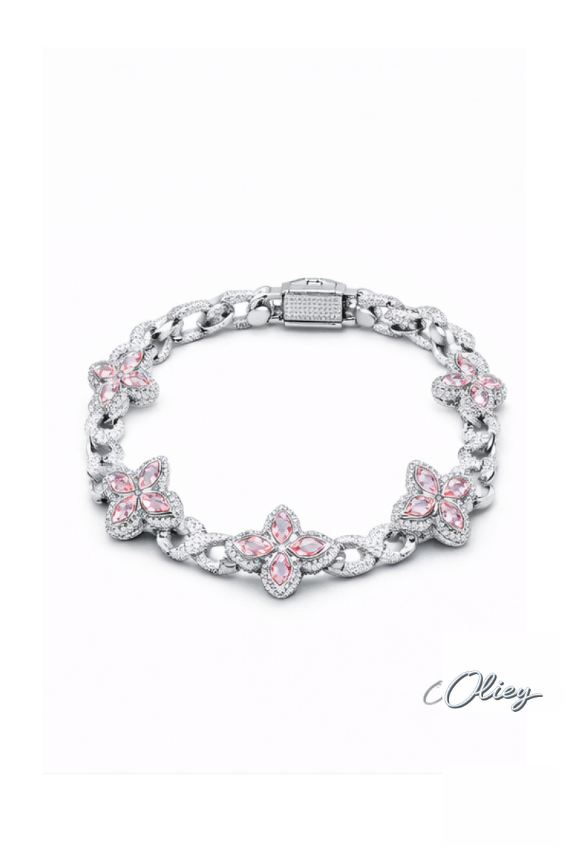 Colorful Flower Zircon Bracelet