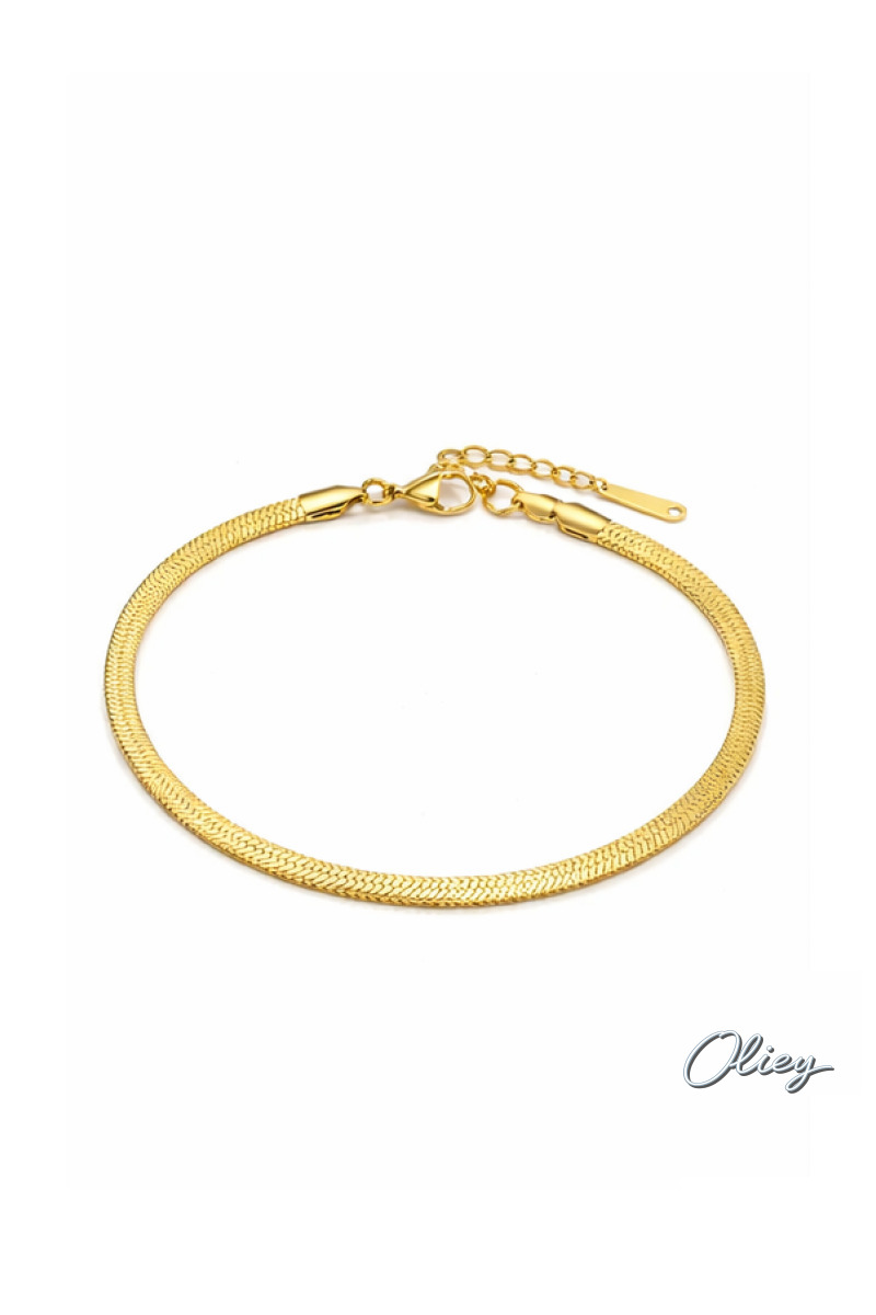 4MM Snake Chain Anklet for Women