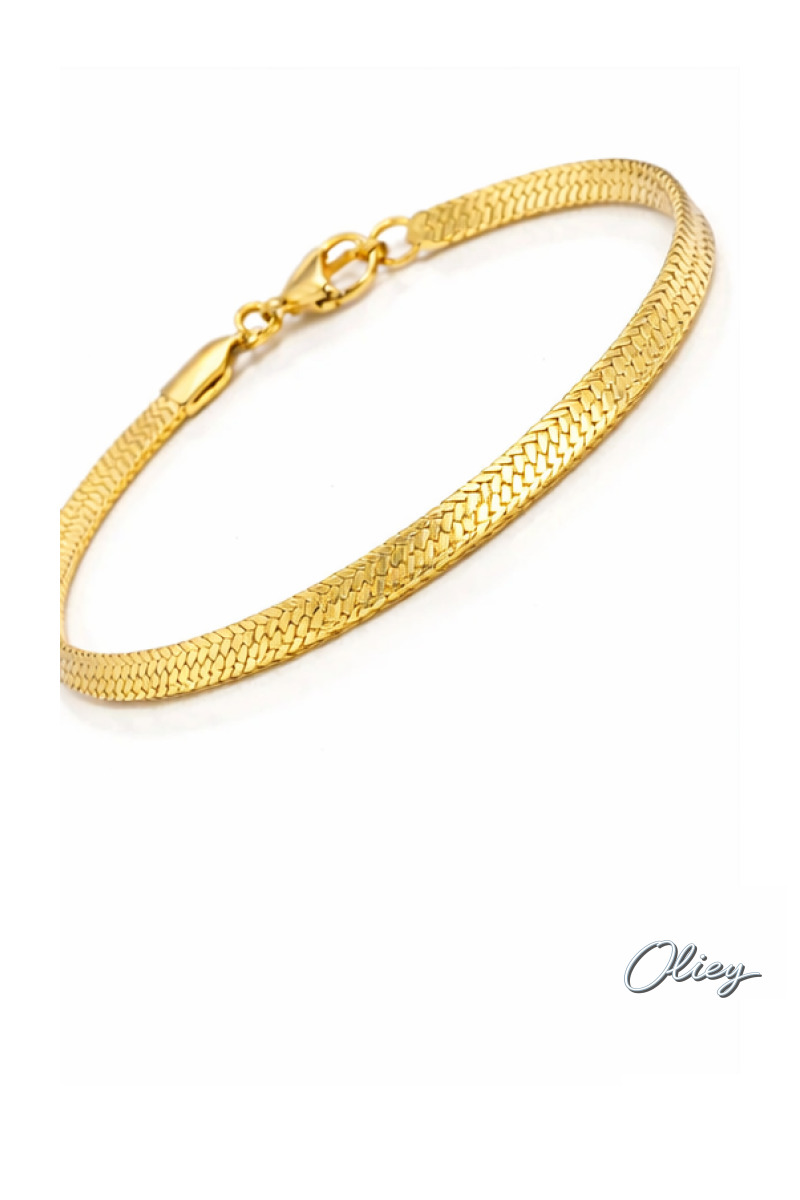 4MM Snake Chain Anklet for Women