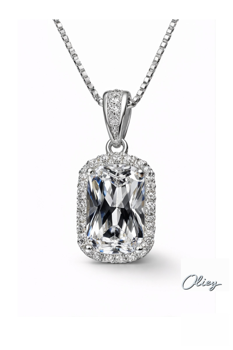 Cubic Zirconia Pendant Necklace
