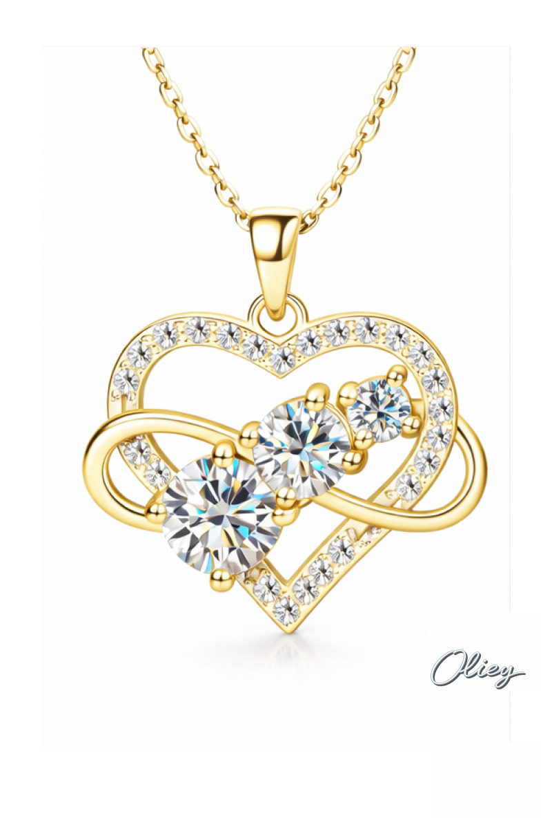 Infinite Love Heart Pendant Necklace
