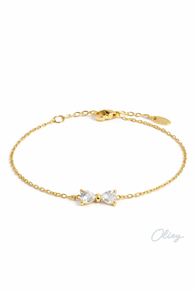 Zircon Bow Bracelet for Women