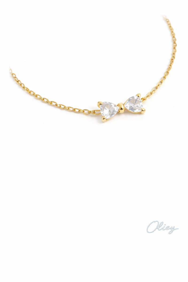 Zircon Bow Bracelet for Women